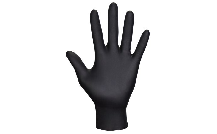 SAS Safety Raven Black Nitrile Exam Grade Gloves, 7 mil Thick, 1000/Cs