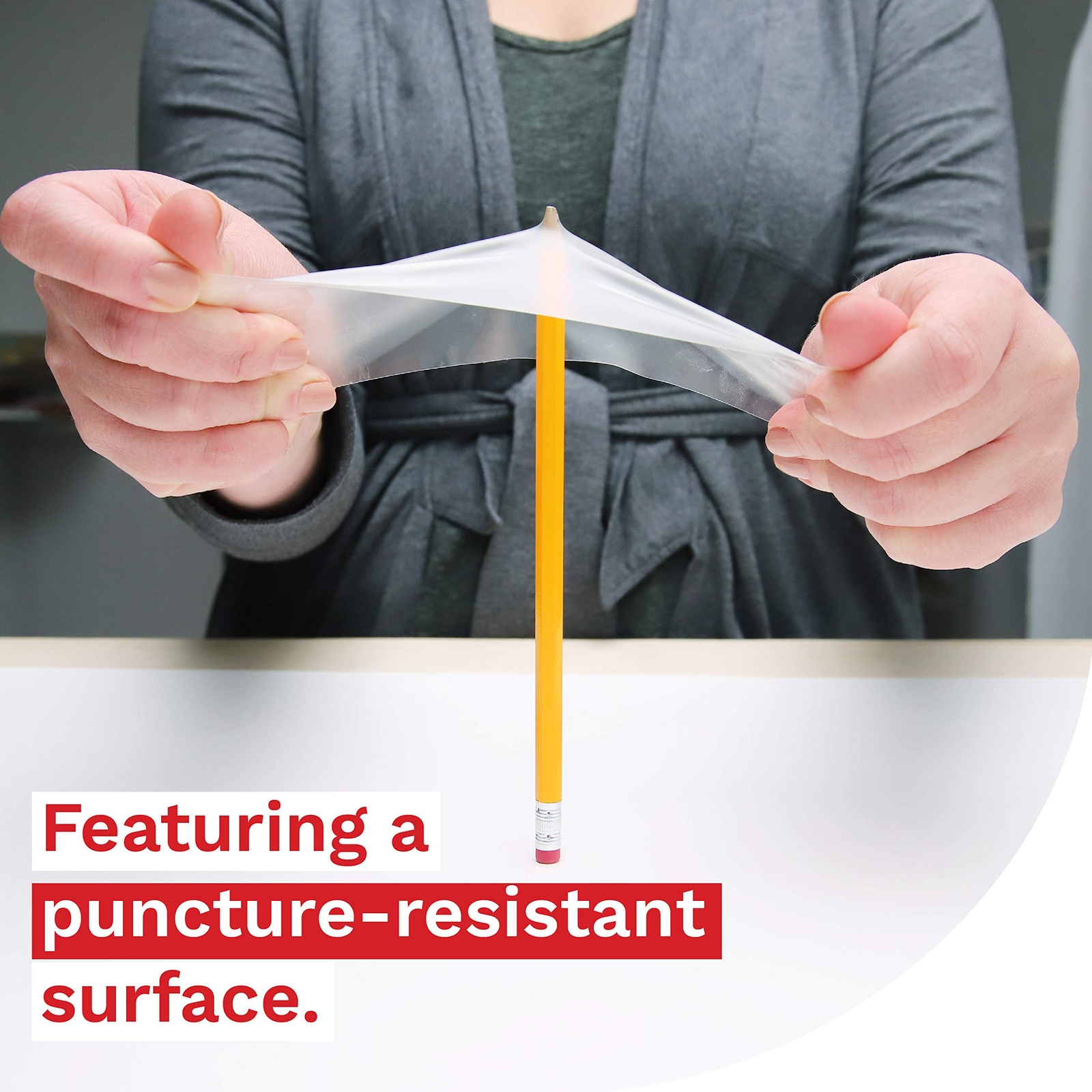 XFasten Fabric and Vinyl Repair Tape, Clear, 3-Inches by 20-Inches (2-Set)