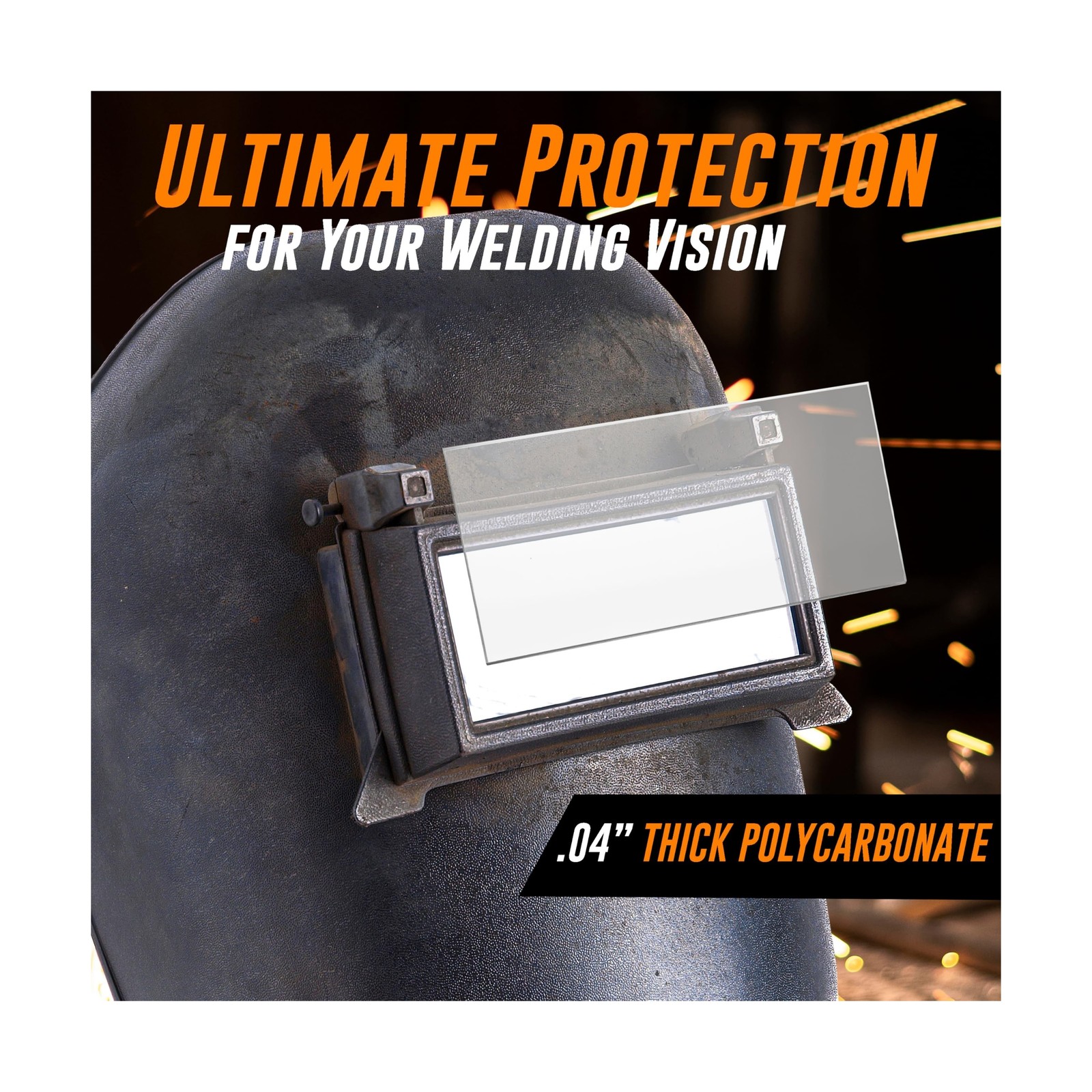 Mutt Tools 25 Pack Clear Welding Lenses 2×4.25 – Premium 0.04″ … FAST USA SHIP