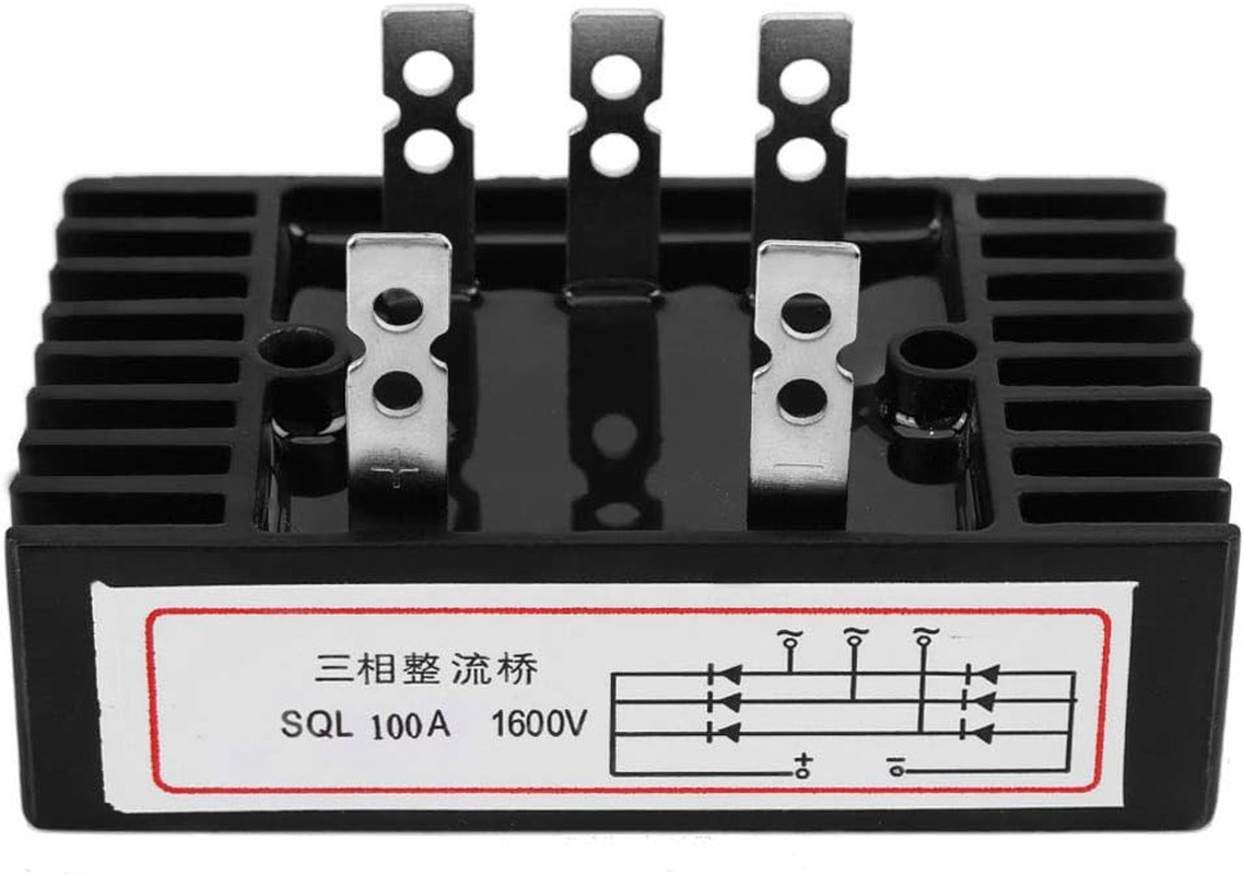 Bridge Rectifier SQL100A 1600V 3 Phase AC to DC Diode Module High Power Heatsink