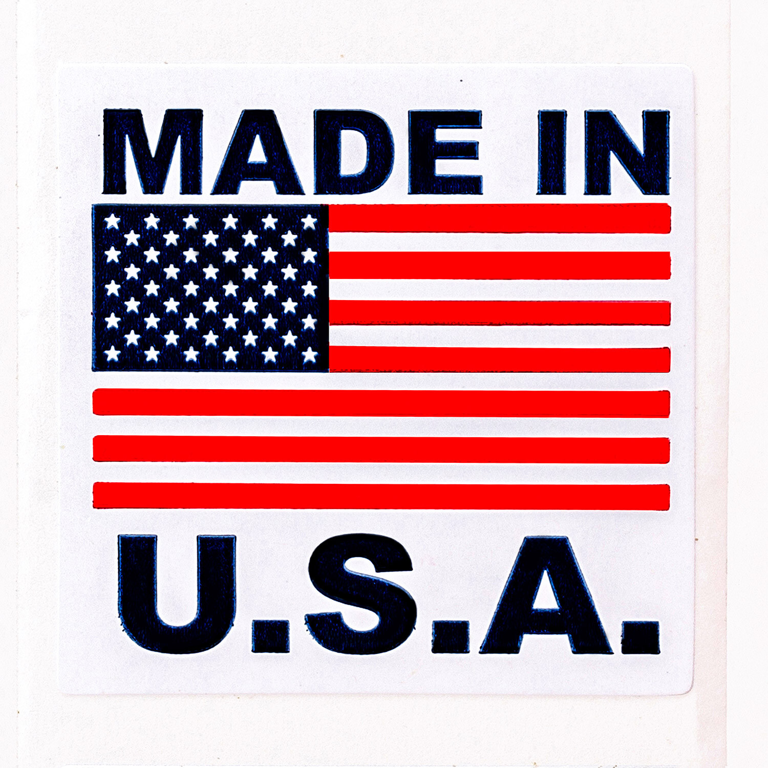 MADE IN USA Flag Pre-Printed Labels / Stickers ( 1″ x 1″) – (1) Roll of 1000
