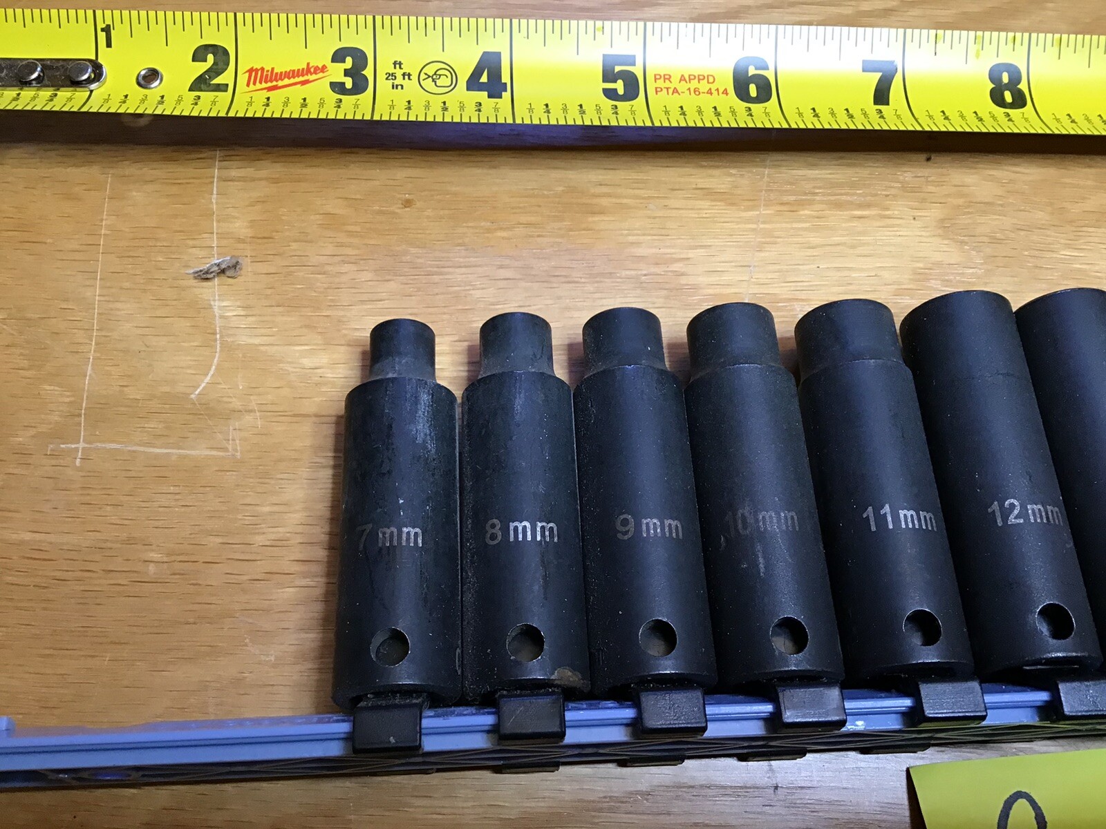 Cornwell Tools 3/8 Dr 6 Pt Metric Deep Impact Set 13 pcs Sizes 7-19 mm No Rail