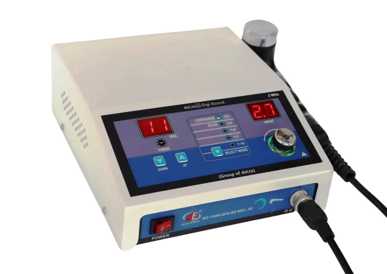 3 Mhz Delta : Digi S-Ultrasound Therapy Machine Physiotherapy Unit
