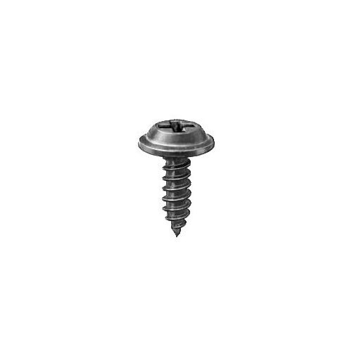 AUVECO 12213 Phillips Flat Washer Head Tapping Screw – 8-18 x 1/2 Black QTY 100