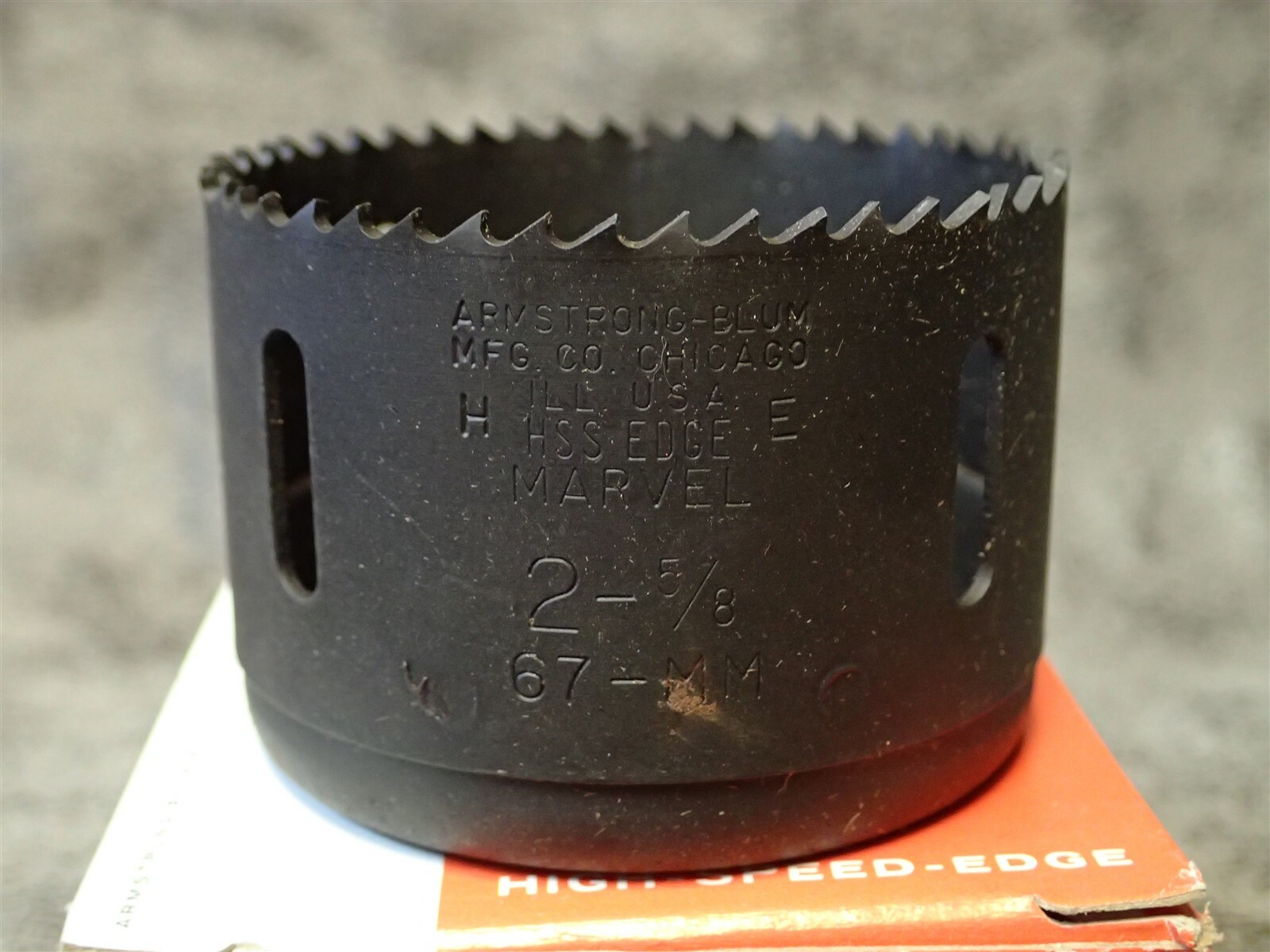 #42 Marvel Armstrong Blum 2-5/8″ Hole Saw, 1-3/4″ Cutting Depth, HSS Tooth Edge