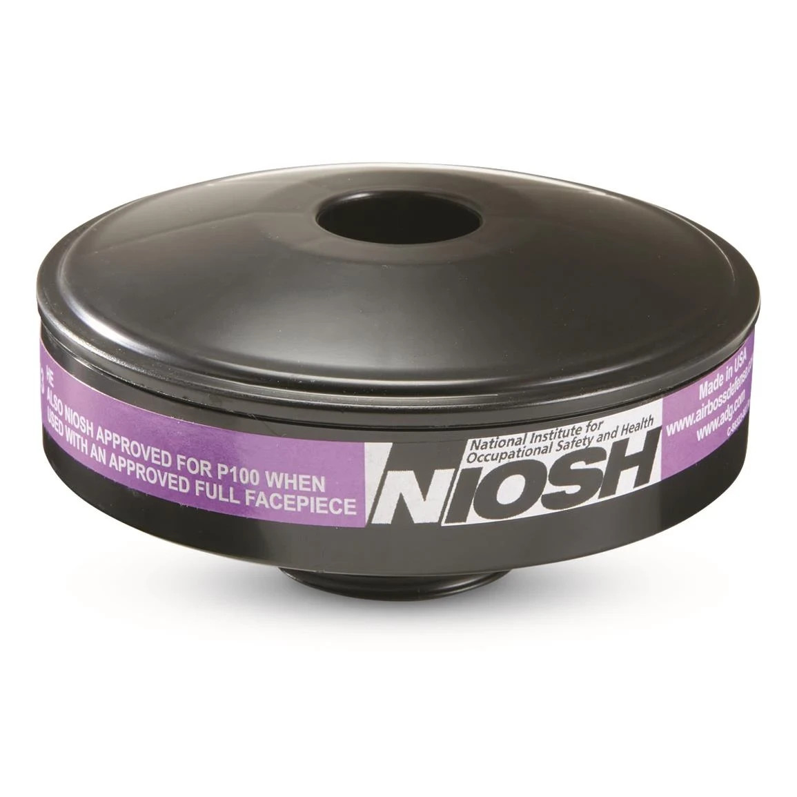 ADG 40mm NIOSH P100 Gas Mask Filter NATO Threaded CBRN Canister New US Military