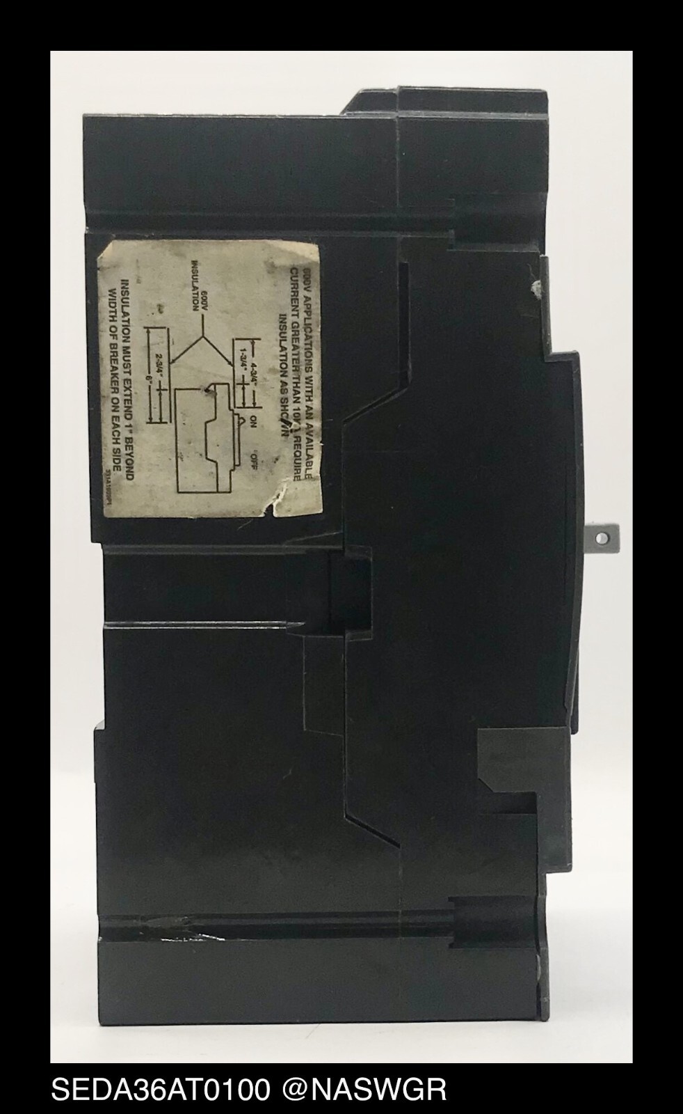 GE Spectra RMS SEDA36AT0100 Circuit Breaker ~ 100 Amp – Tested/1Yr Warranty