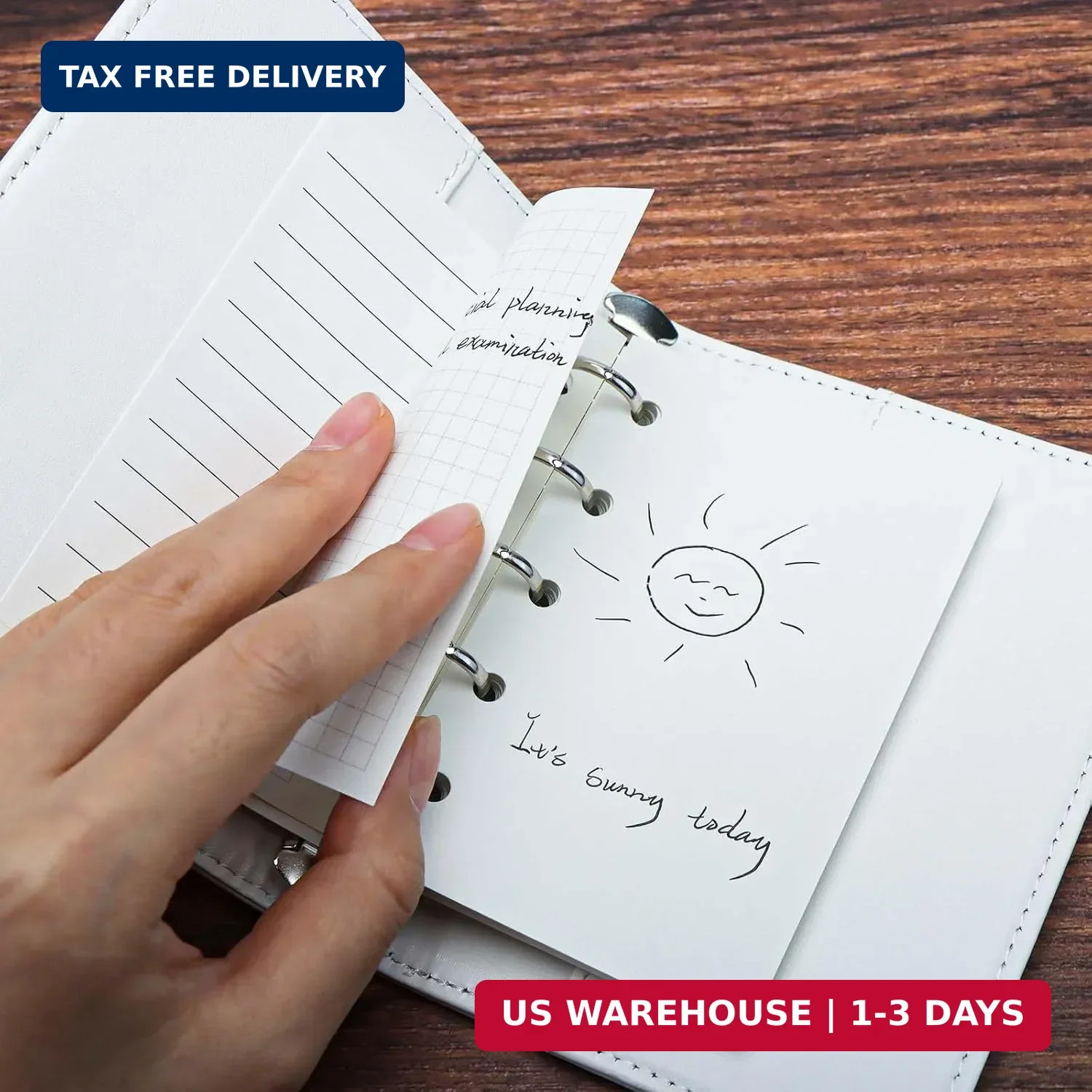 3 Pack A8 Refill Paper Loose Leaf Paper 120 Sheets Refillable Planner Binder Pap