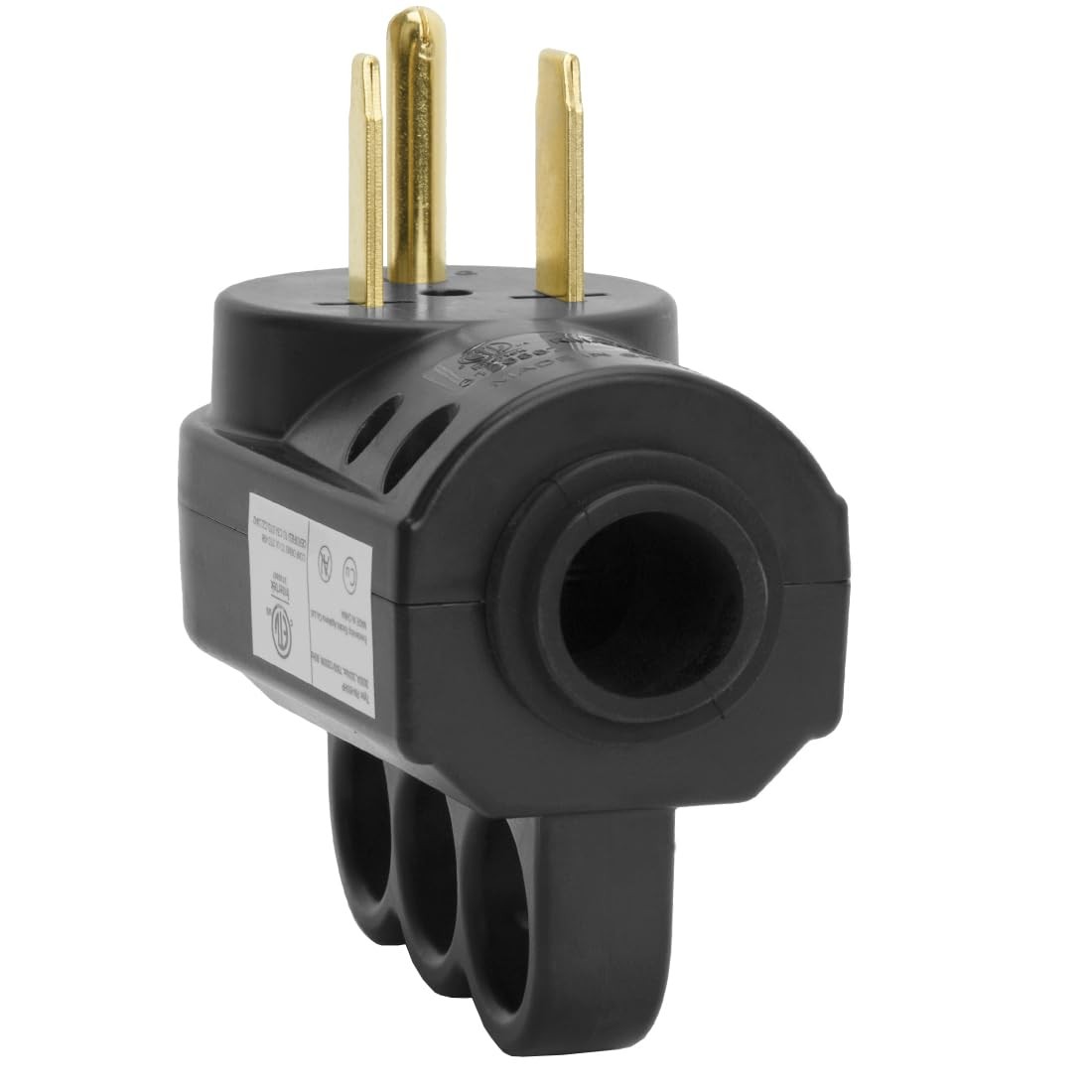 2-in-1 Nema 6-50P/6-30P Welder Plug, ETL Listed, 30A/50A 250V, Black, 3-Prong…