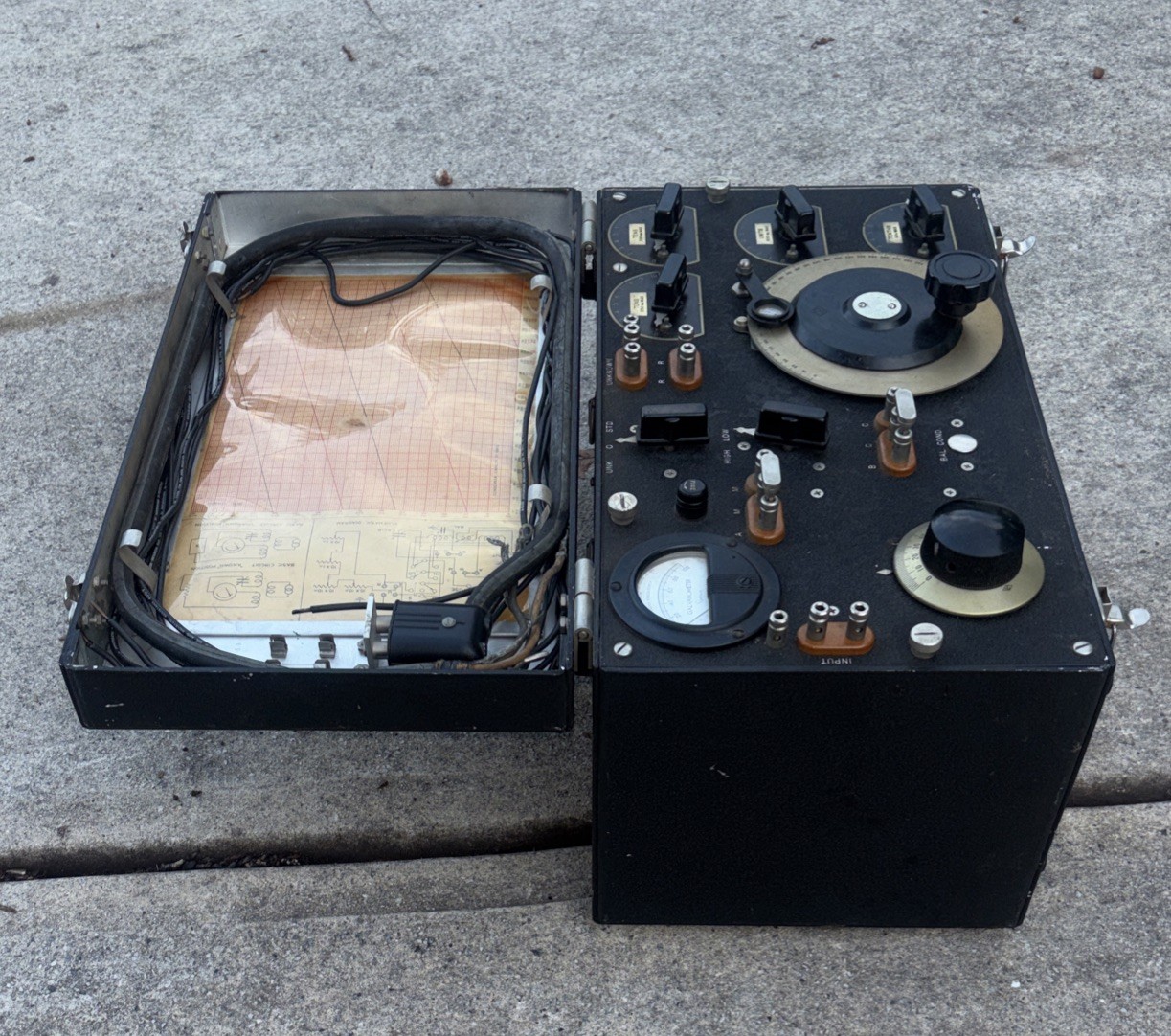 Vintage US NAVY- Bureau Ships ZM-6/U Or CA-1280 RF RF Impedance Measuring Unit