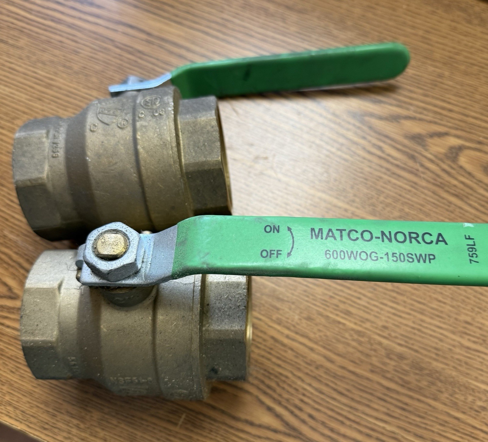 Matco-Norca 2″ Brass Ball Valve 600WOG-150SWP 759LF