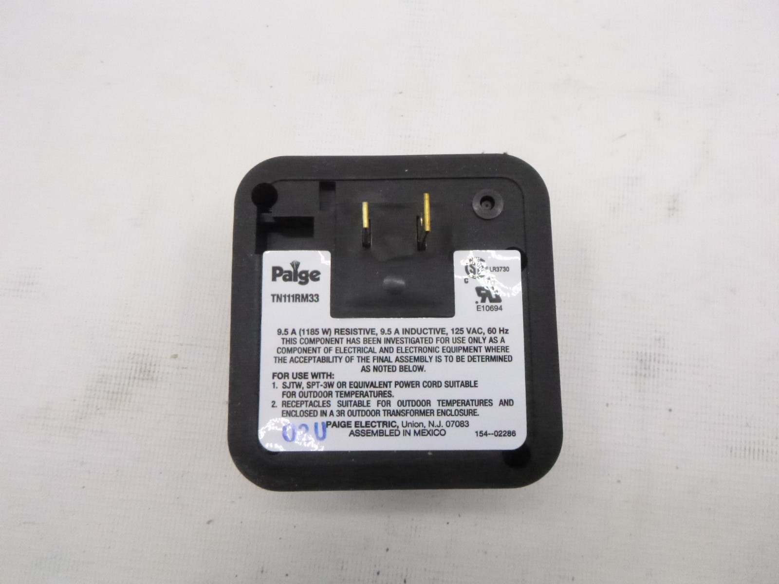 Kichler Outdoor Enclosure Transformer Plug-In Timer 2.75″ x 3″ x 3″ 15557BK