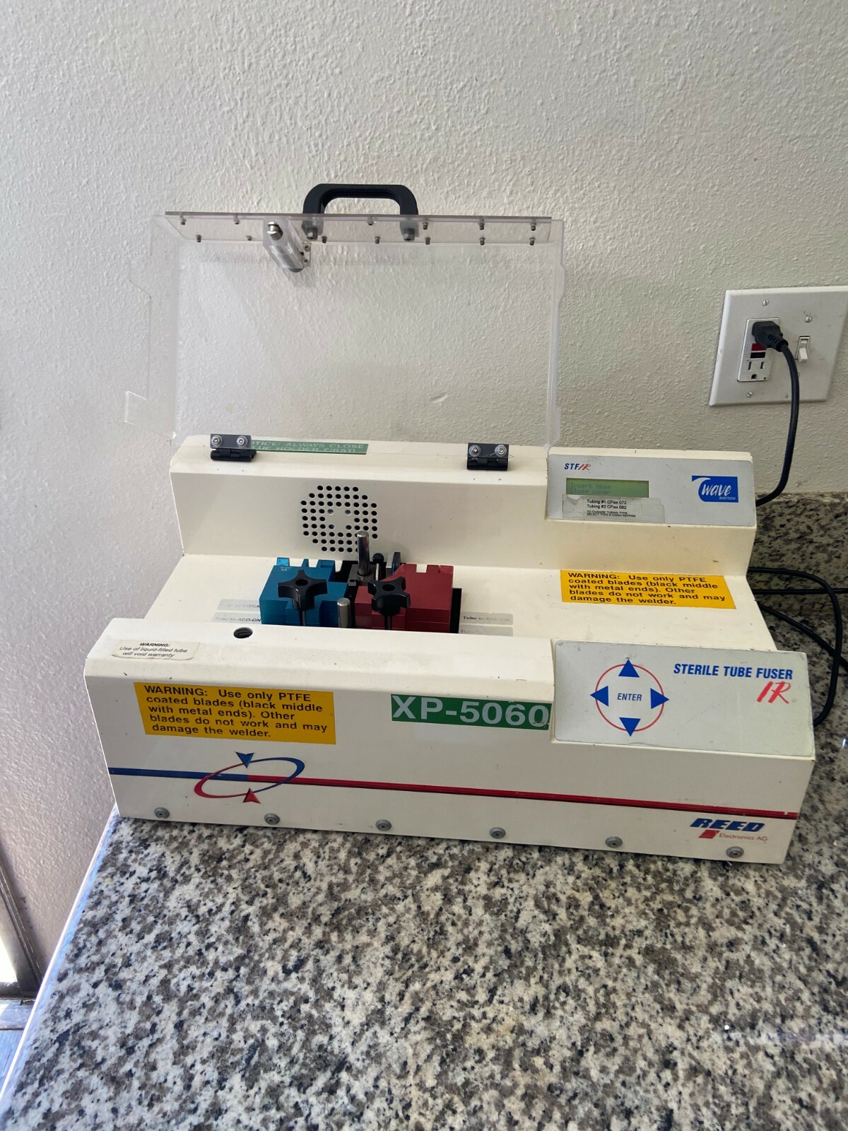 Reed Wave Biotech STF/IR Sterile Tube Fuser / Welder with 5/8″ OD Fuser Blocks
