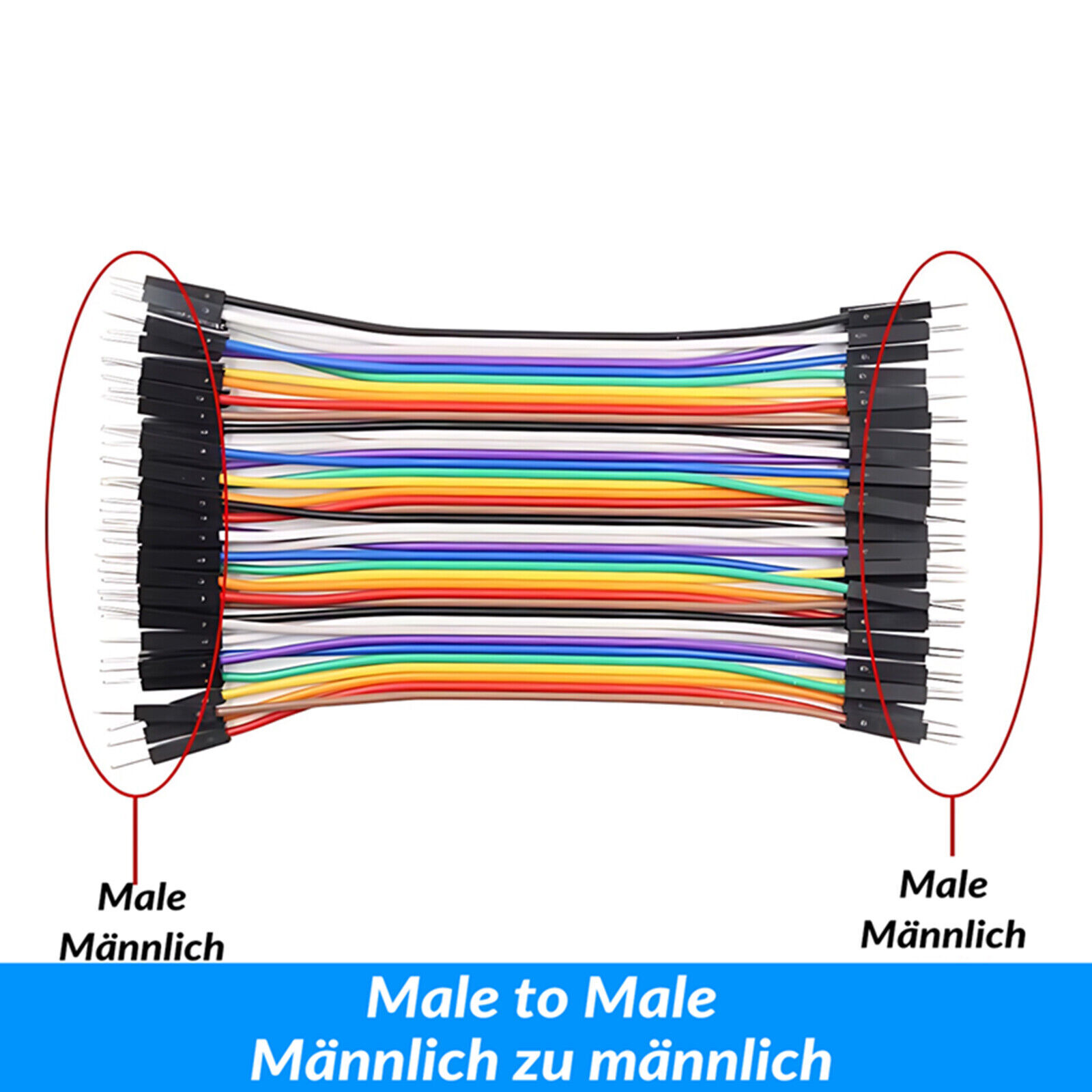 Hookup Wires10cm 15cm 20cm 21cm 30cm 40 cm M-M F-F M-F Breadboard DptJumper