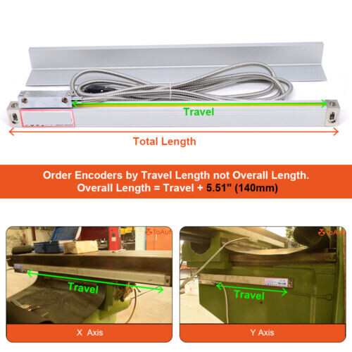 2/3 Axis Digital Readout Linear Scale DRO Display 5um for Bridgeport Mill Lathe