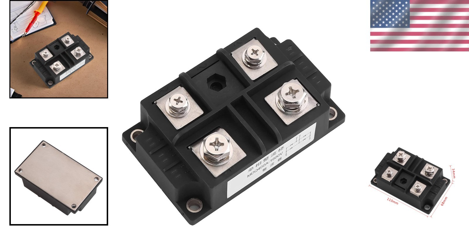 1600V 4-Terminal Diode Bridge Rectifier