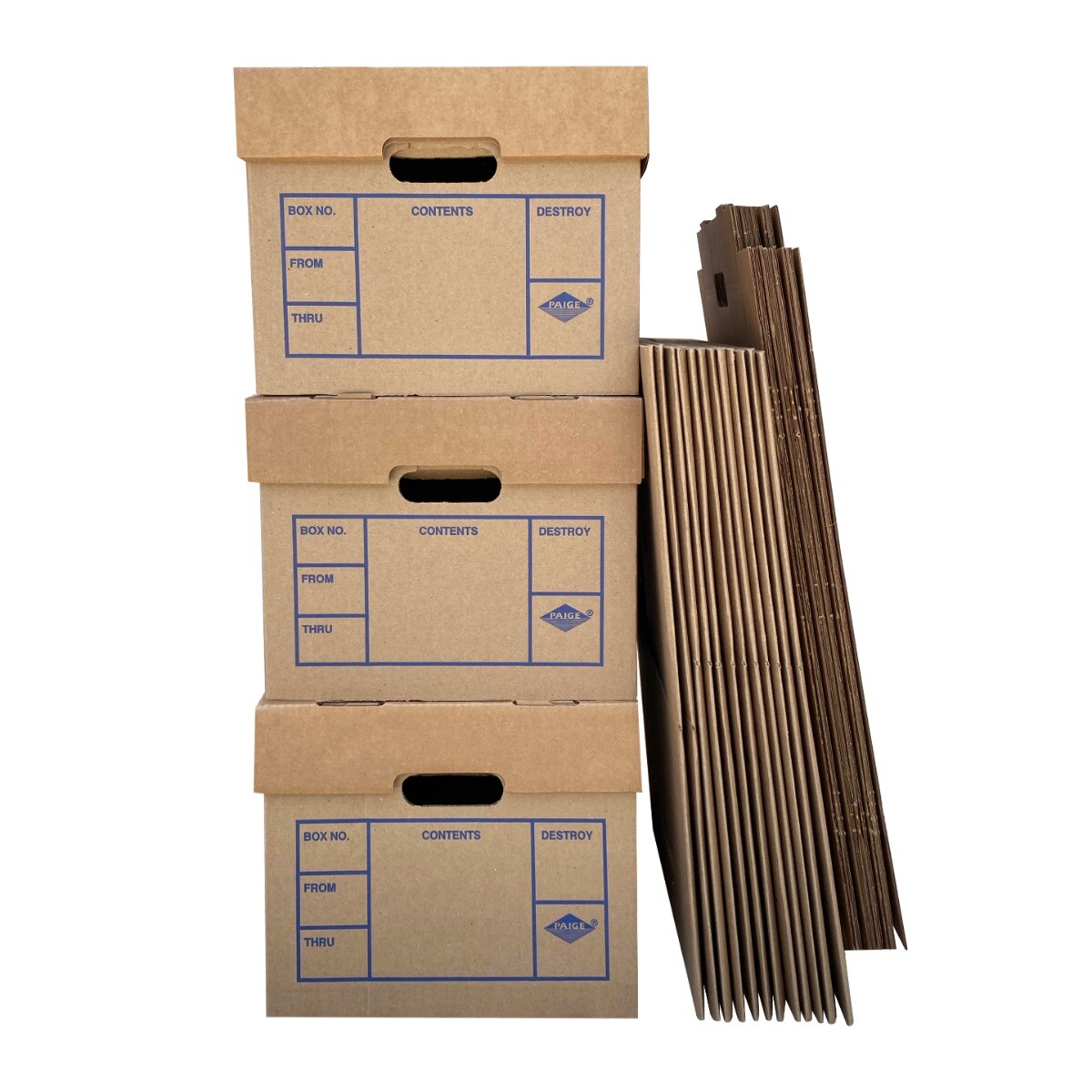 UBMOVE File Boxes 200# Strength, Small, 15″ x 12″ x 10″, 15 Pack