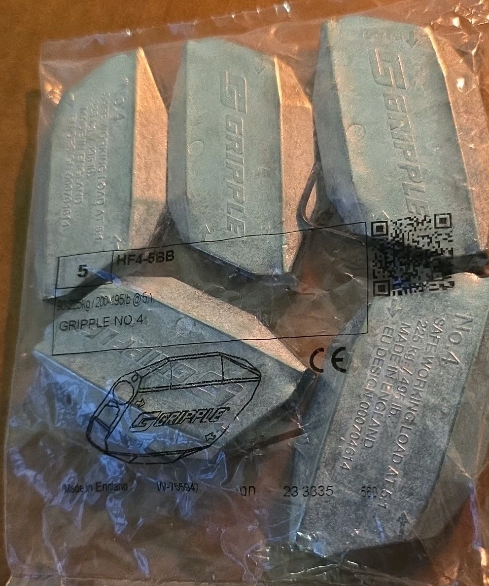 Large Gripple # 4 for Loop Hanger Wire Tensioner Bag of 5 Made In Engand