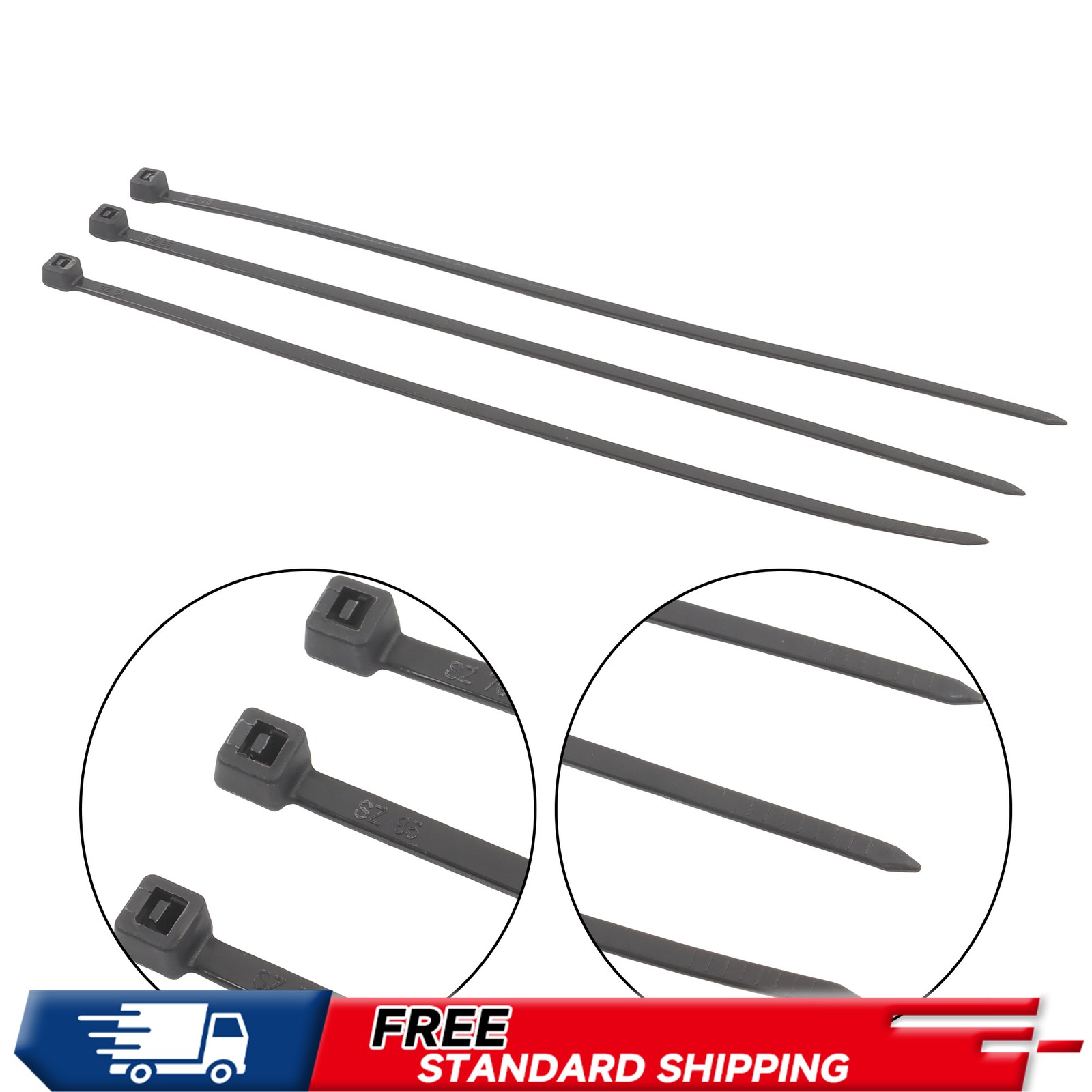 40lb Zip Ties 8 Inch Uv Rated 1000pcs Self-Locking Width 0.14″ Cable Ties