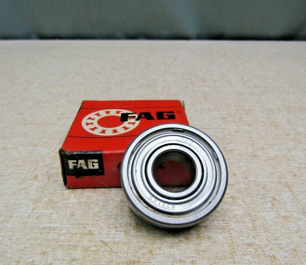 FAG USA 6201-Z 12mm X 32mmX10mm Deep Groove Bearing 1 Metal Shield