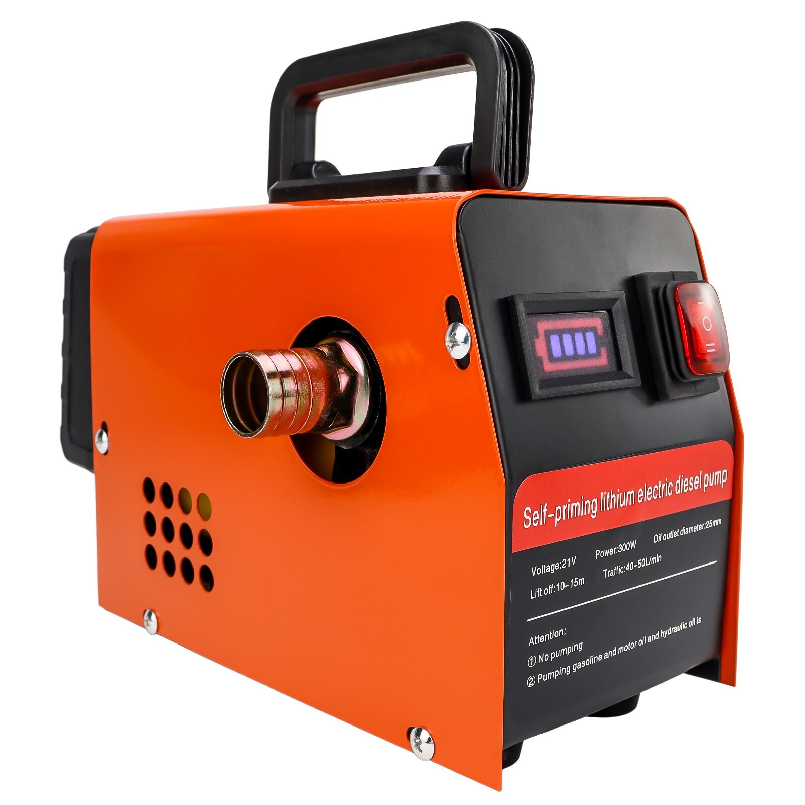 Fuel Transfer Pump 13GPM Self-priming Oil Extractor Pump 300W Oil Change Pump