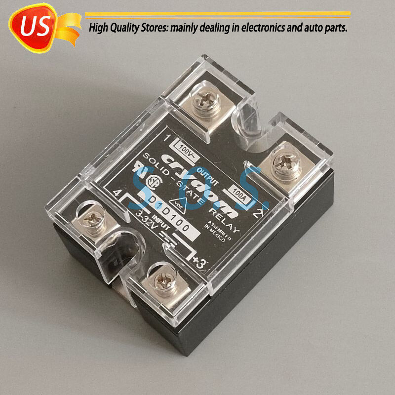 For Crydom Solid State Relay D1D100 100VDC/100A IP00 SPST 3-32VDC US STOCK