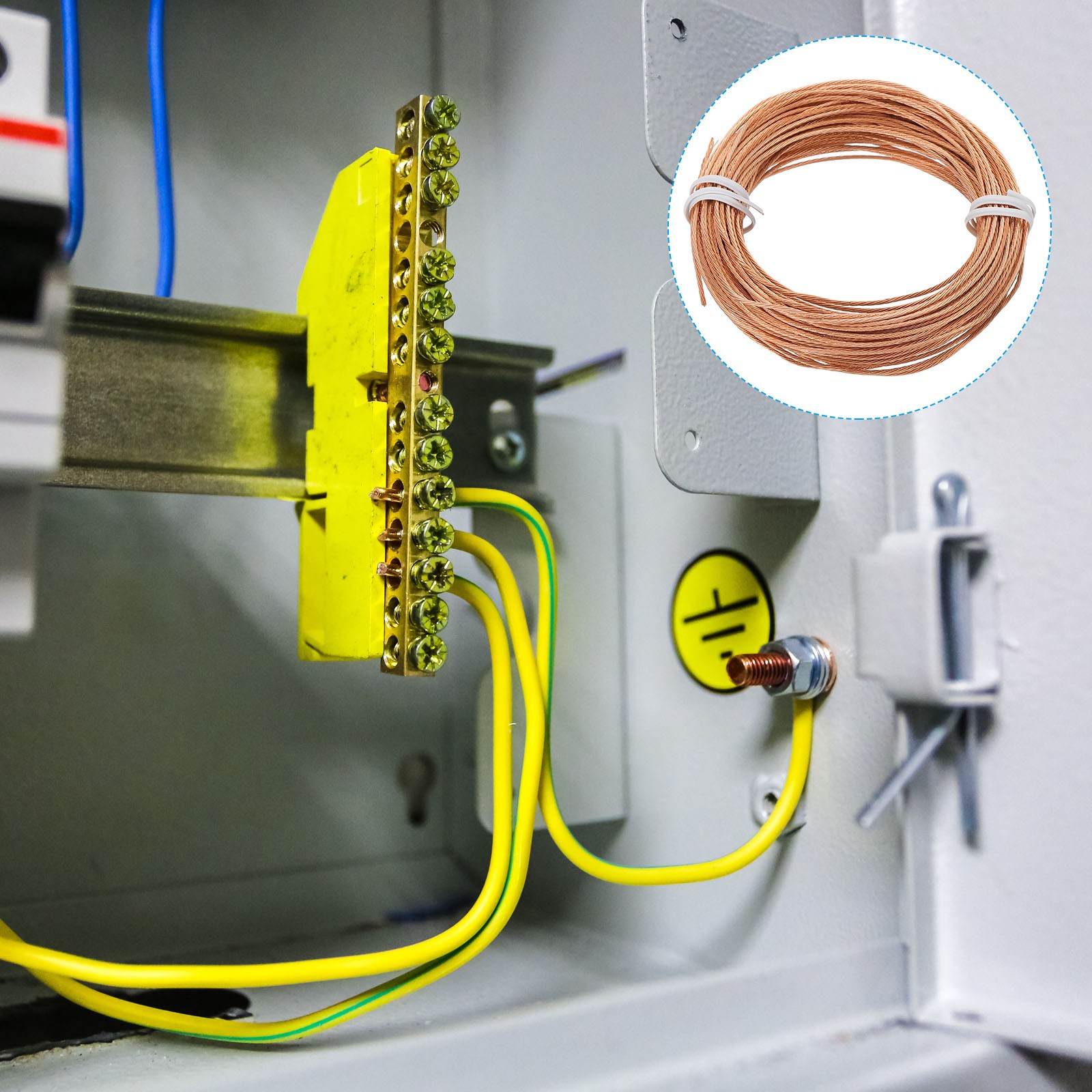 Bare Copper Ground Wire 18 Gauge 50 Feet Solid Braided Copper Cable