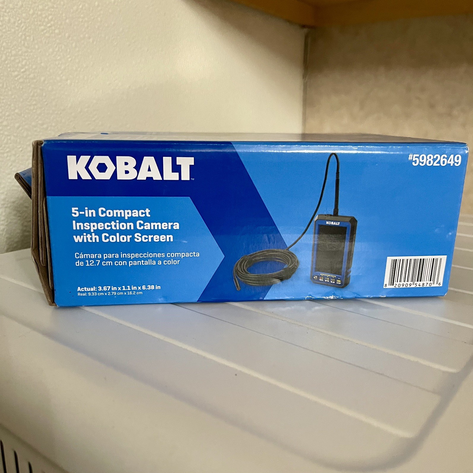 Kobalt 5″ Compact Inspection Camera w/ Color Screen New Open Box
