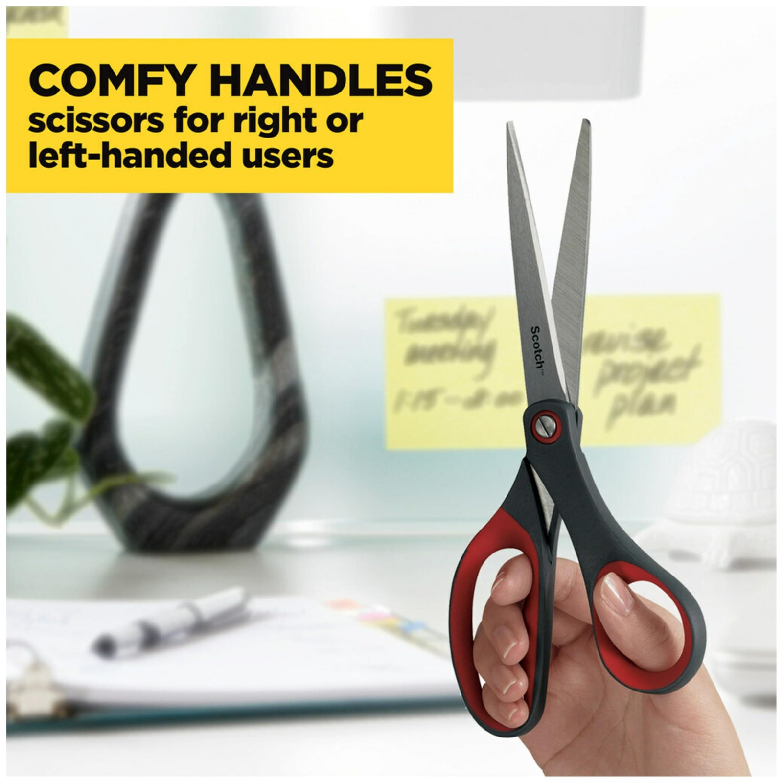 Scotch 8 Precision Scissors Great for Everyday Use 8-Inches, Assorted Colors