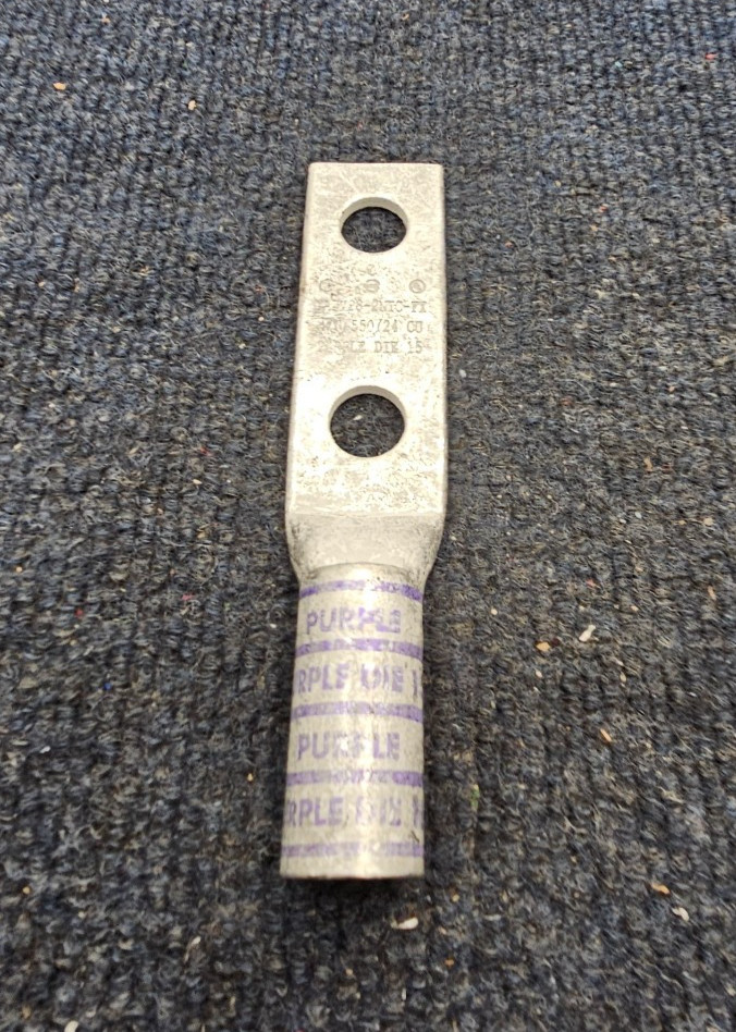 YAZV28-2NTC-FX Purple Die 15: 2-Hole Compression Lug 4/0 550/24 CU