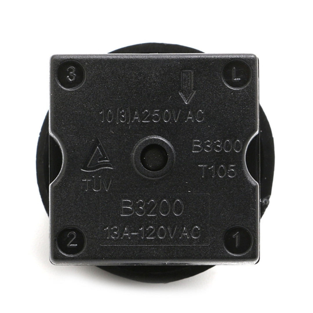 4 Position 3 Speed Fan Switch Rotary Controller with Knob 13A 250V