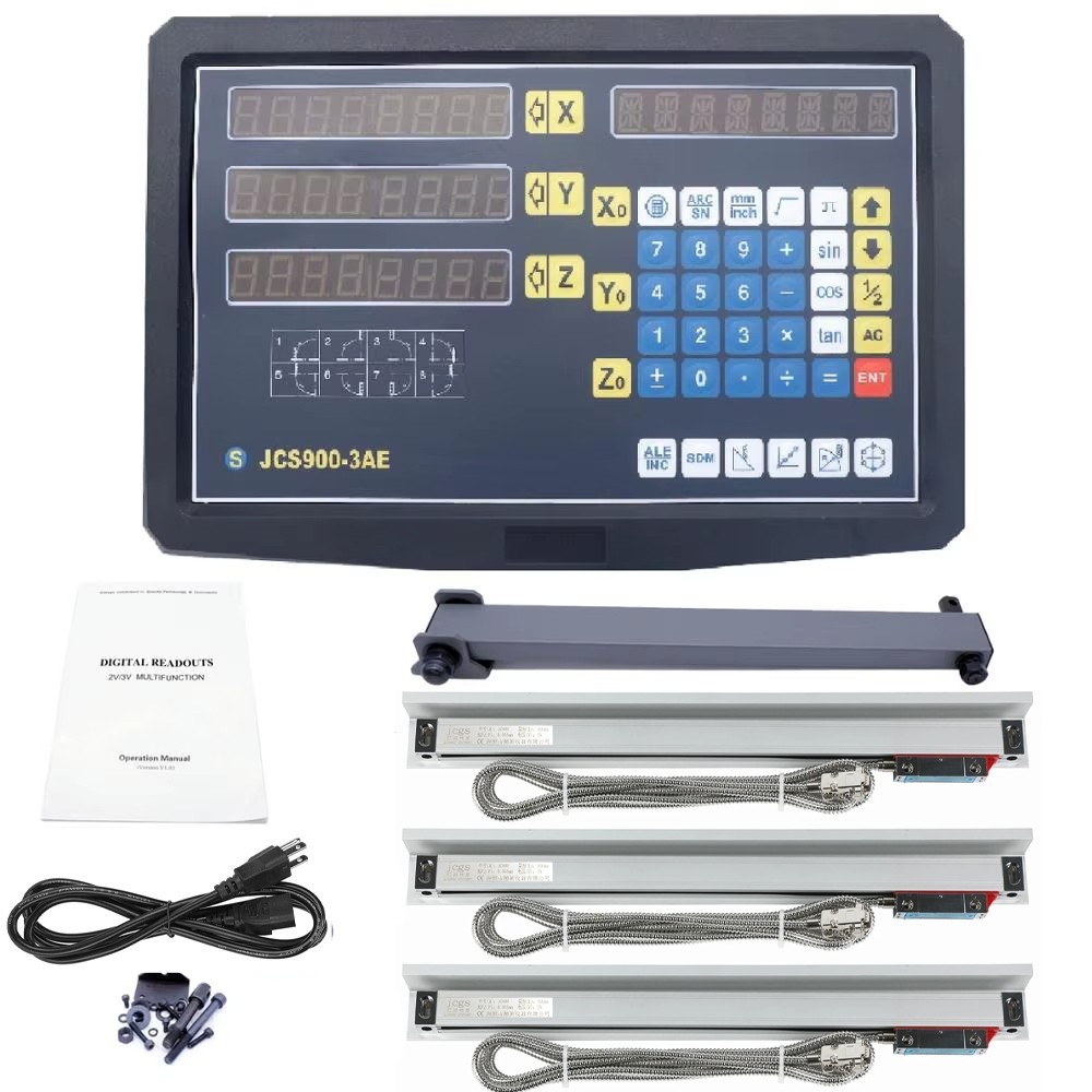 3 Axis DRO Digital Readout Linear Scale For Milling Lathe Machine High Precision