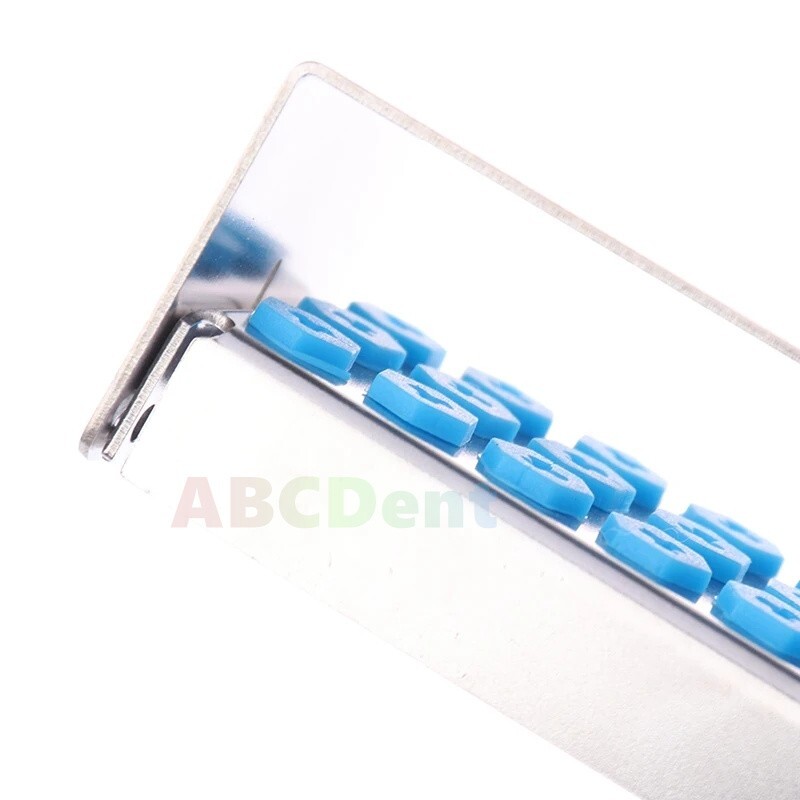 8/12/30Hole Bur Dental Burs Disinfection Autoclave Stand Holder Block Case Steel