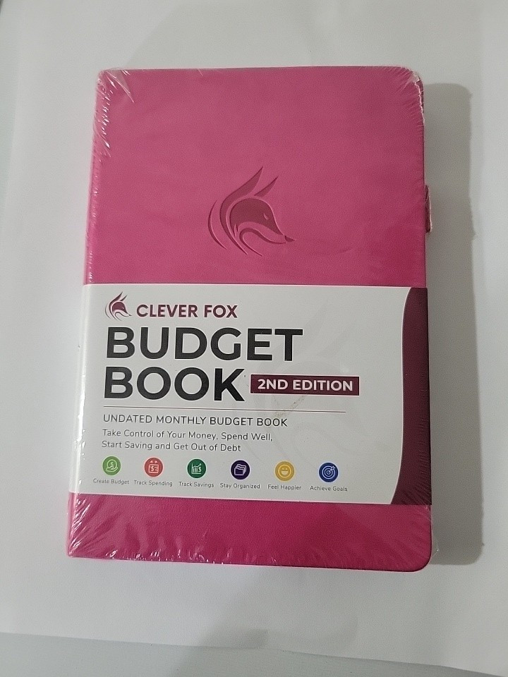 Clever Fox Budget Book 2nd Edition – Undated Monthly Budget Planner (Hot Pink)