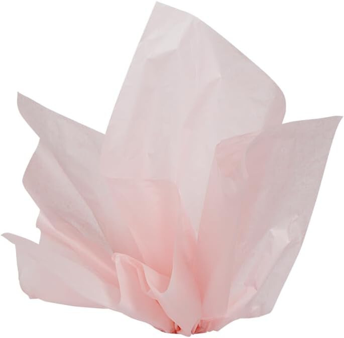 Tissue Paper Pale Pink 20″ x 30″ 240 Large Sheets Gift Wrap Ships Flat
