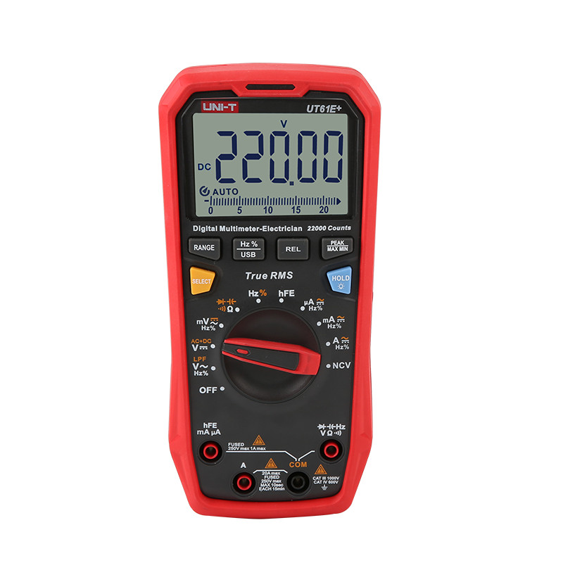 UNI-T UT61E+ 1000V True RMS Digital Multimeter USB Data hold/backlight