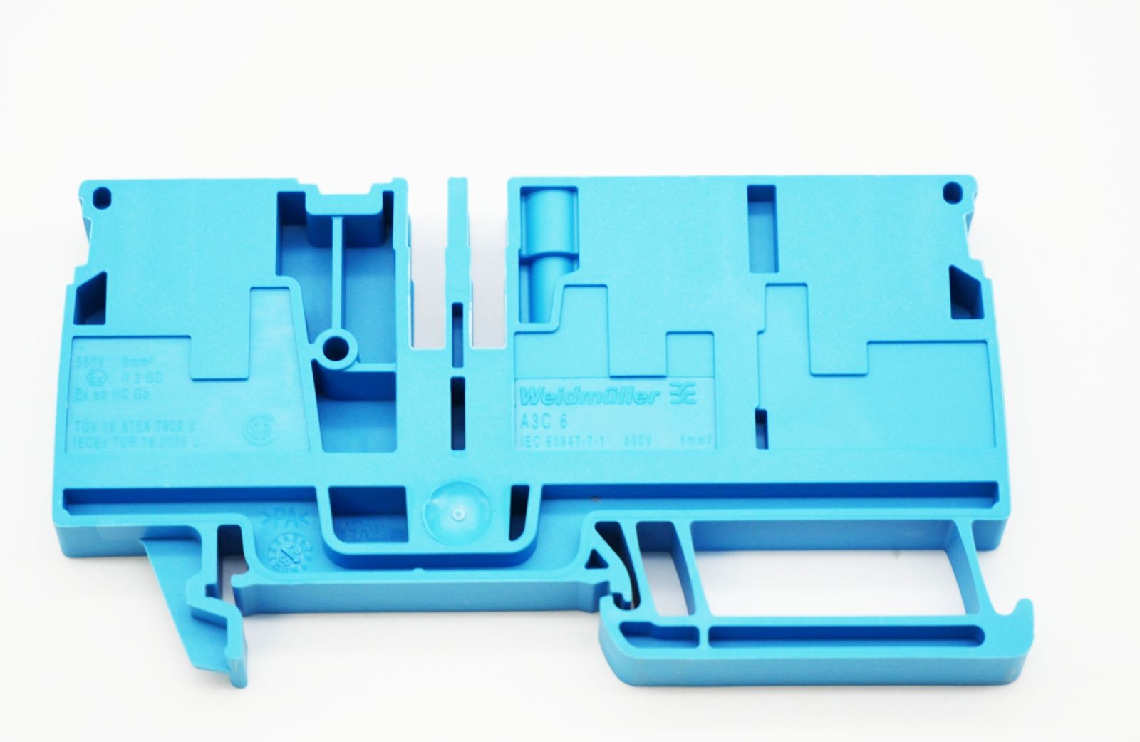 48x Weidmüller 1991830000 A3C 6 BL 800V 6mm² feed-through terminal block-unused-