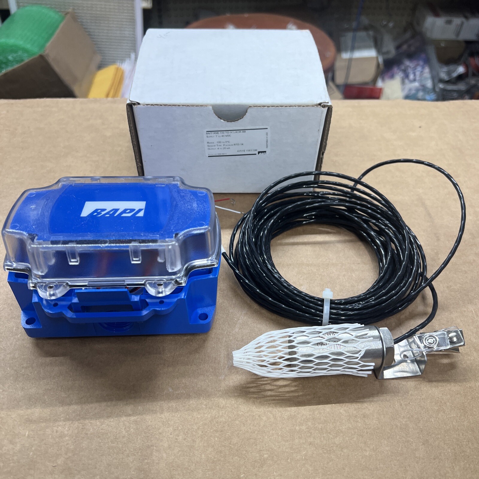 BAPI BA/T1KM Temperature Sensor Transmitter (-100 To 0C) XOR-BB 7-40 VDC