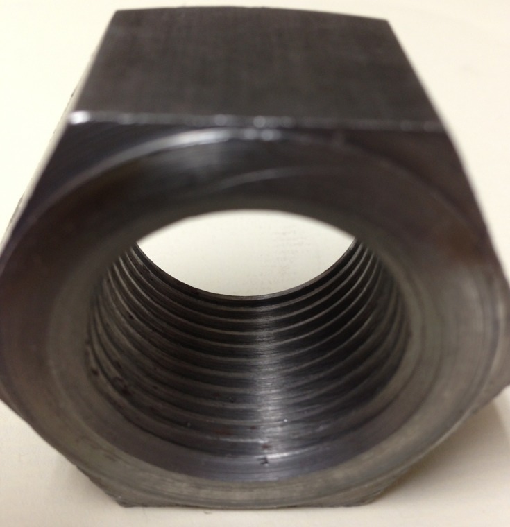 (1) 1″-14 Hex Nut Fine thread UNF fastener 1 Inch 1-14 Finished Steel Plain