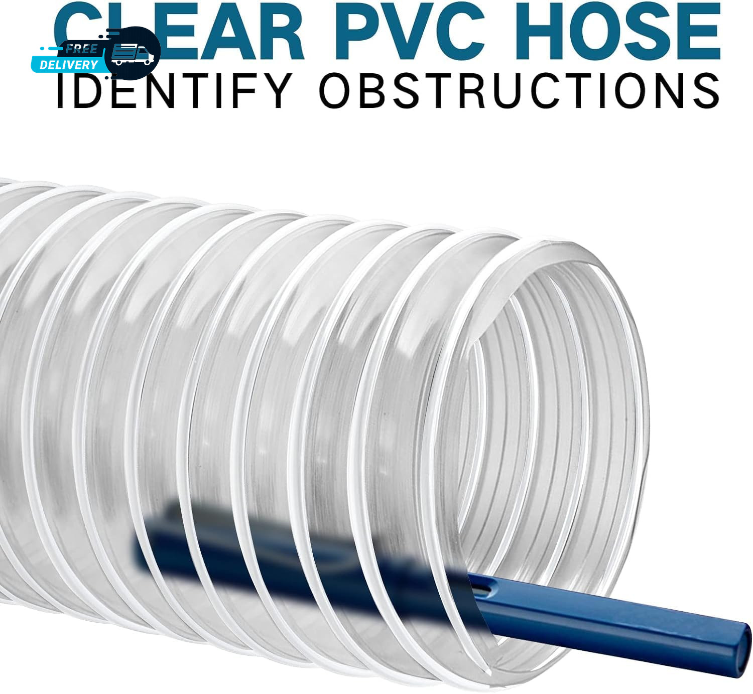 Heavy PVC Dust Collection Hose 6″ X 10′ Puncture Resistant PVC Dust Collection