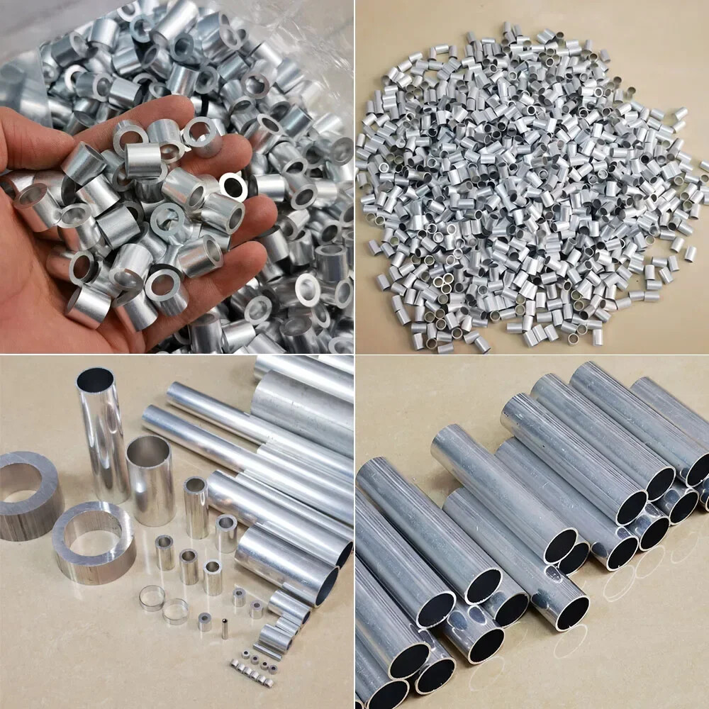 5000pcs Aluminum Tube Cutting OD 3-6mm Wall Thickness 0.25-0.5mm Long 2-6.5mm