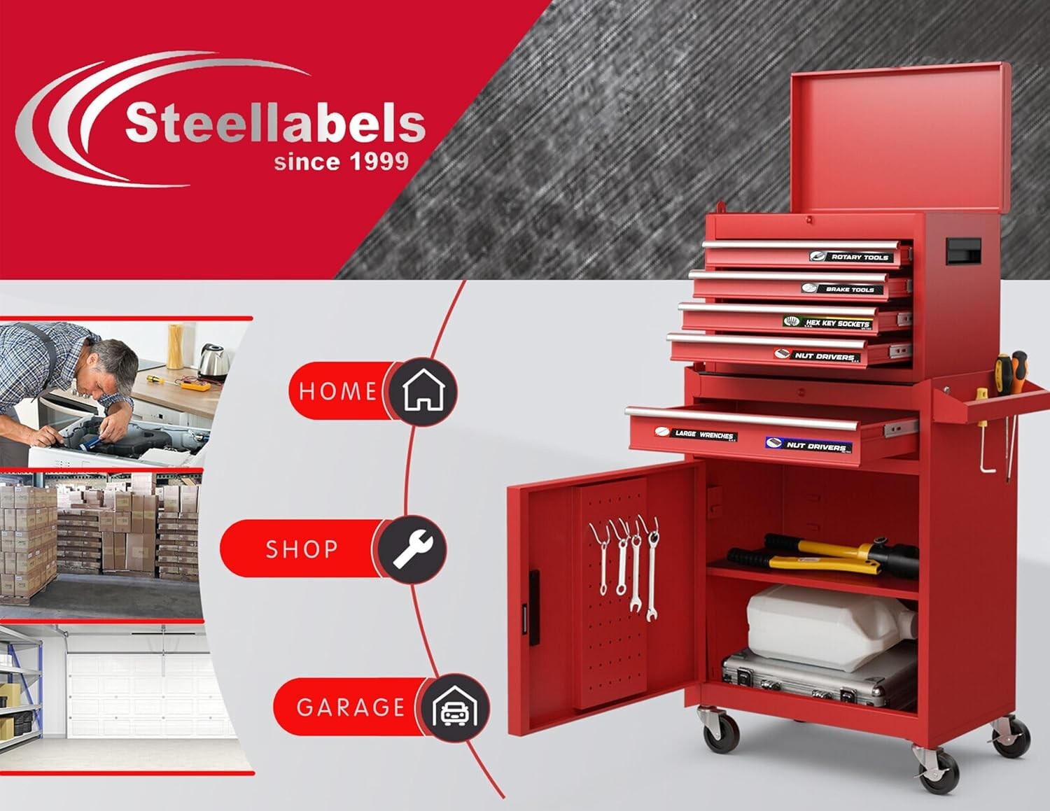 New Ultimate Magnetic Tool Box Labels (IMAGE) to fit all tool storage cabinets