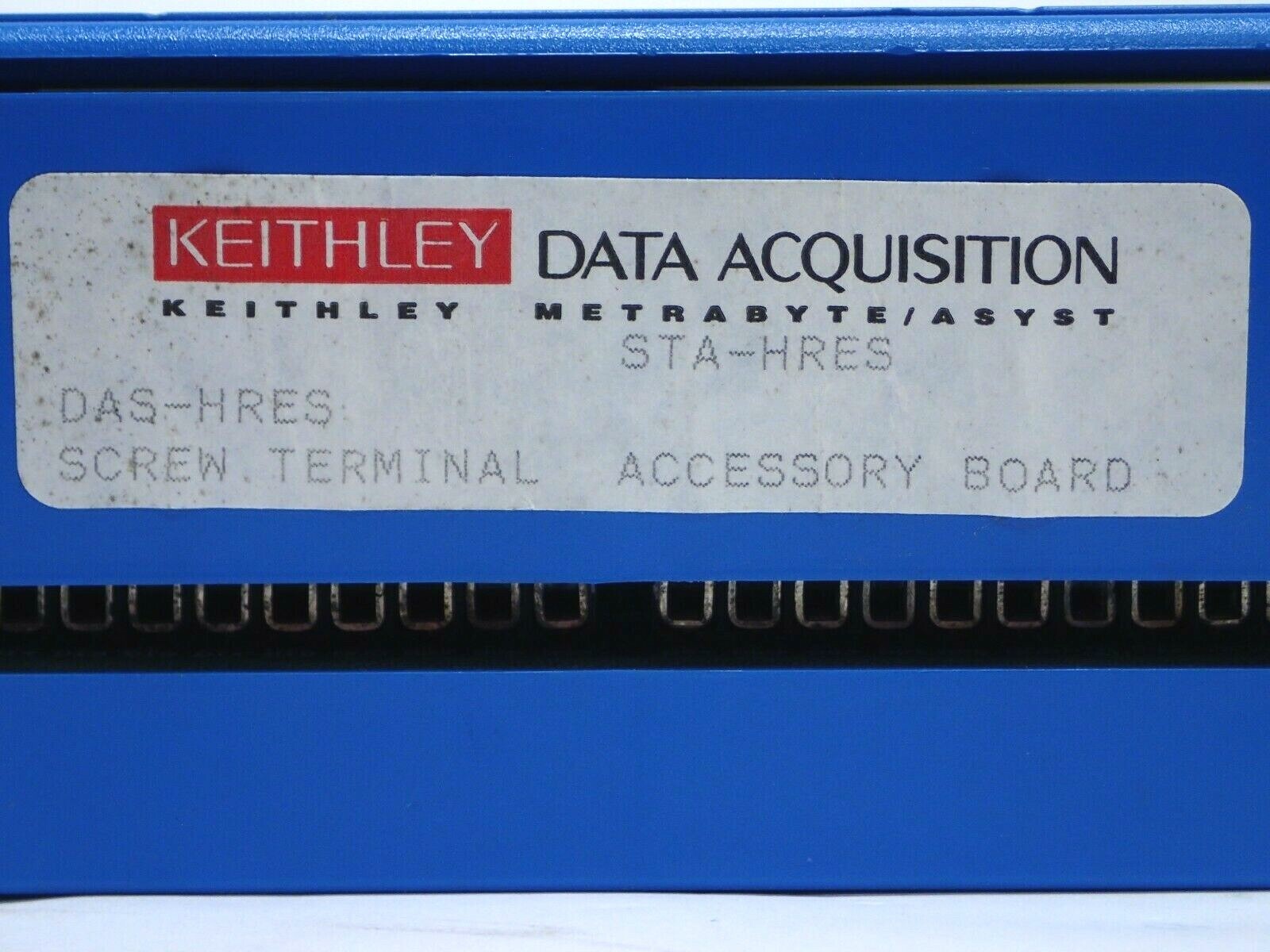KEITHLEY DAS-HRES 47kS/s 16-BIT ANALOG AND DIGITAL I/O BOARD, STA-HRES ACCY BD