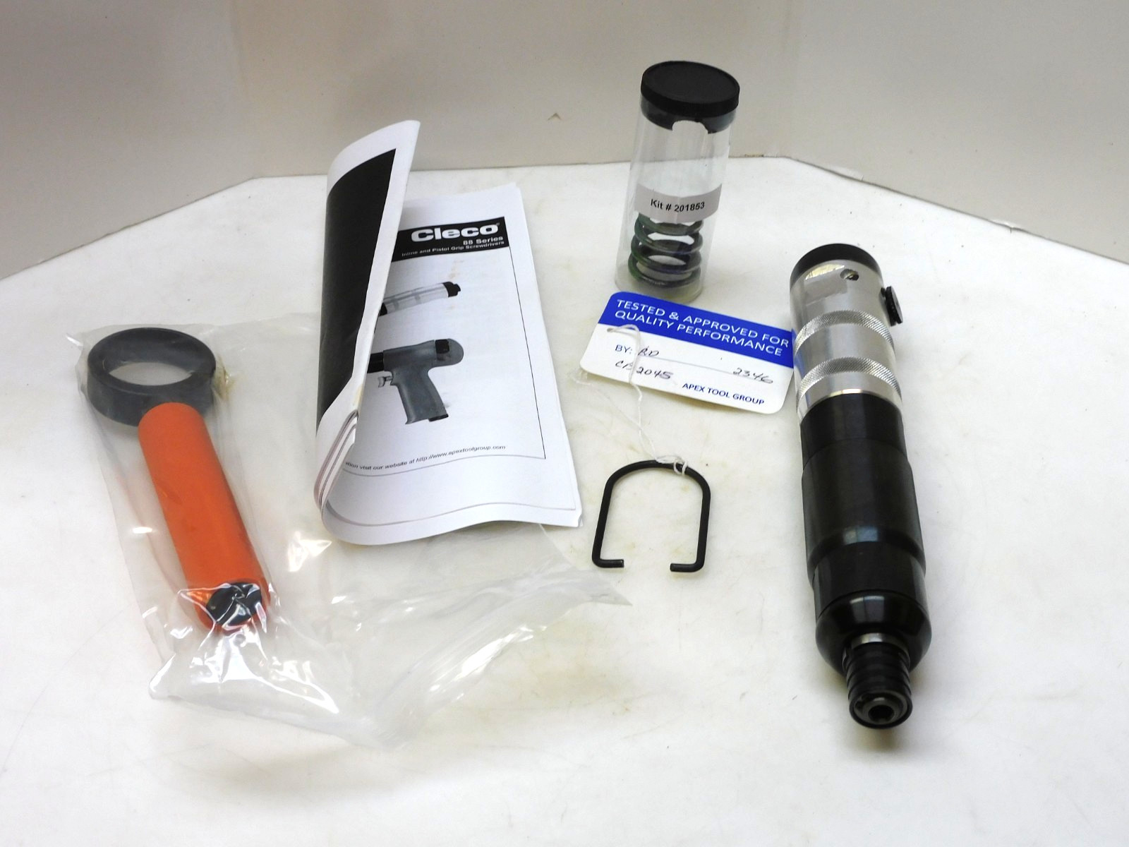 Cleco 88RSA-5CQ Pneumatic Inline Screwdriver 1/4” Npt Hex Quick Change