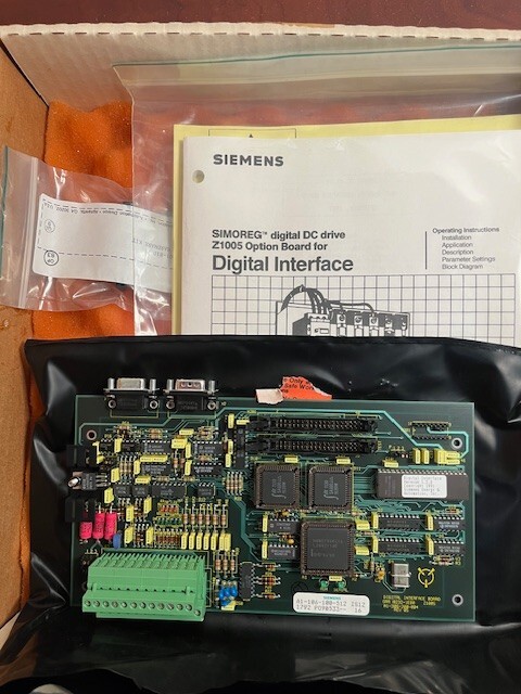 Siemens DB01L Z1005 Digital Interface Board Kit A1-106-100-512 Rev 05 New
