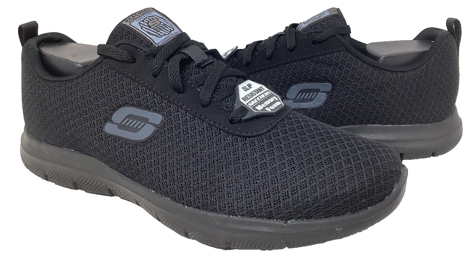 Skechers Women’s Work Bronaugh RF Slip Resistant Lace Up Black Size:10 196MO