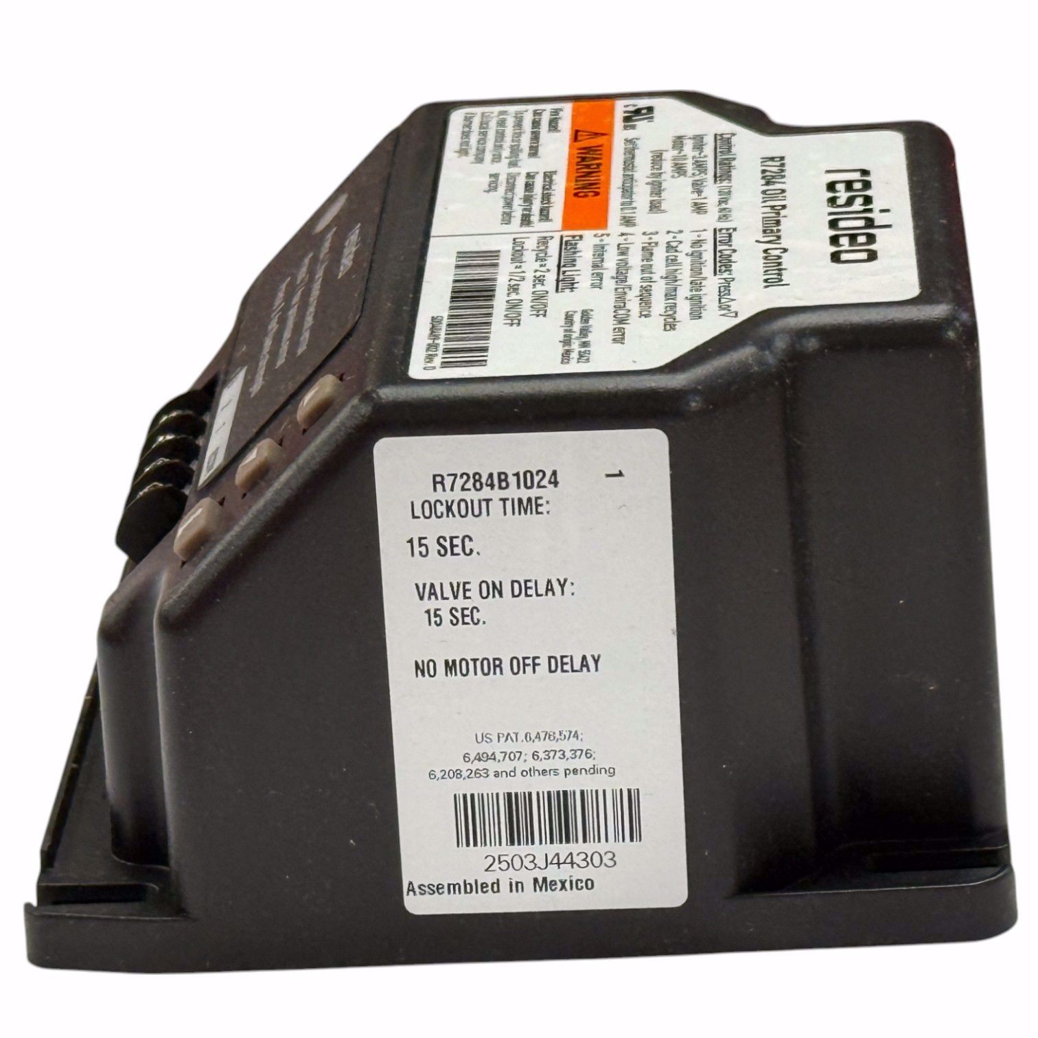 RESIDEO R7284B1024 (INTERRUPTED ELECTRONIC OIL PRIMARY LINE VOLTAGE SAFETY RA)
