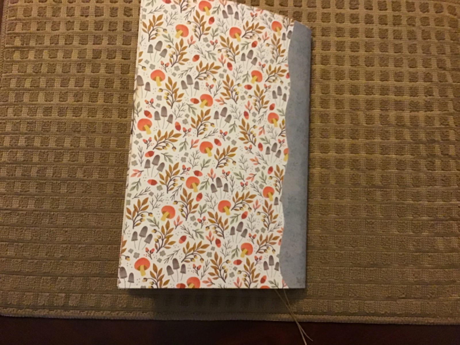 Handmade Junk Journal Naked Junk Journal 9” x 6” Mushroom Print Card Stock Cover