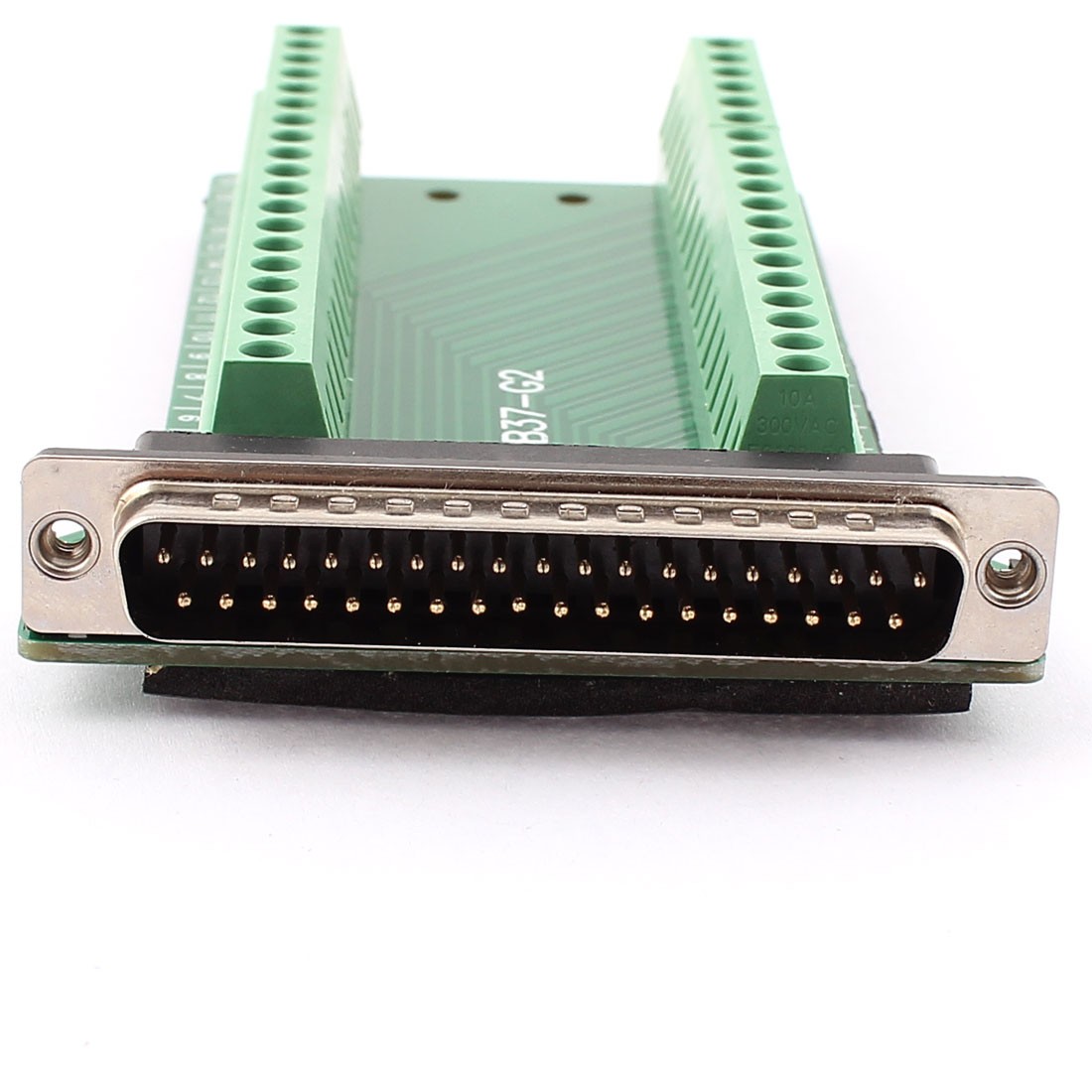 DB37 D-SUB Male Adapter to 37-Pin Port Terminal Dual Row Screw Breakout Board