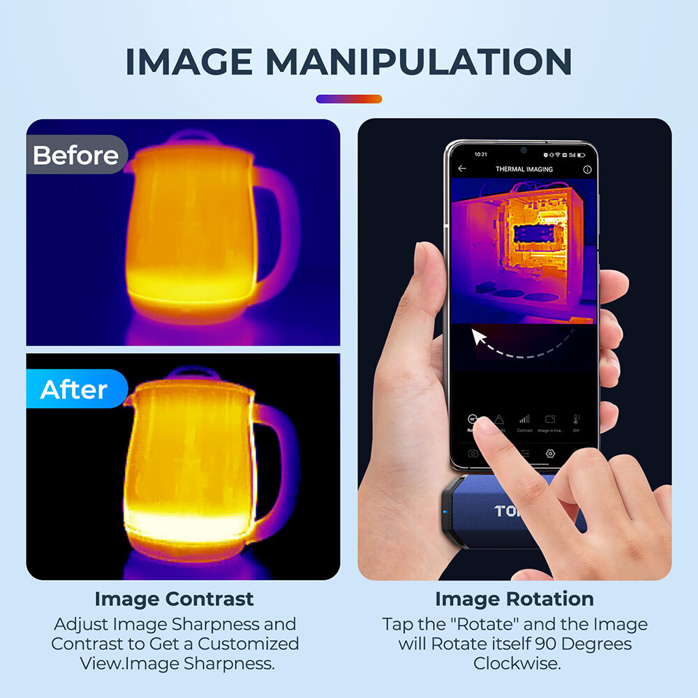 TOPDON TC001 Mini Thermal Imaging Camera for Android Smartphone Tablet PC 25Hz